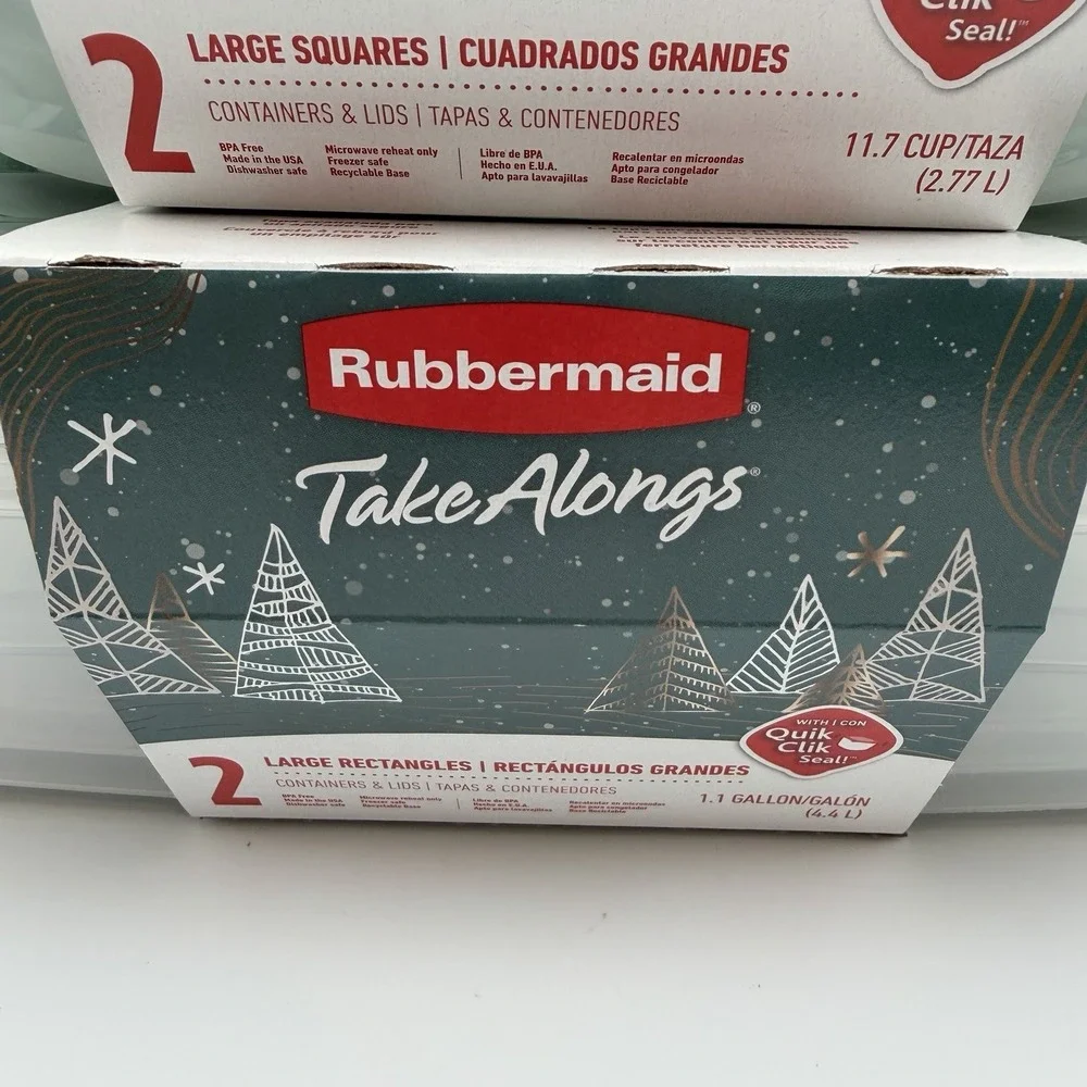 Rubbermaid Take‎ Alongs Limited Ed. Green Lid Storage Container Set